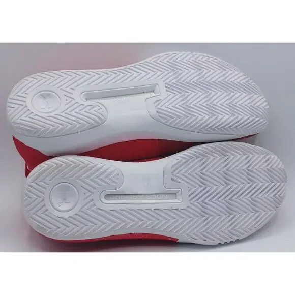 New w/o box Under Armour Drive 4 Low Sneakers. Red And White. Size 14.